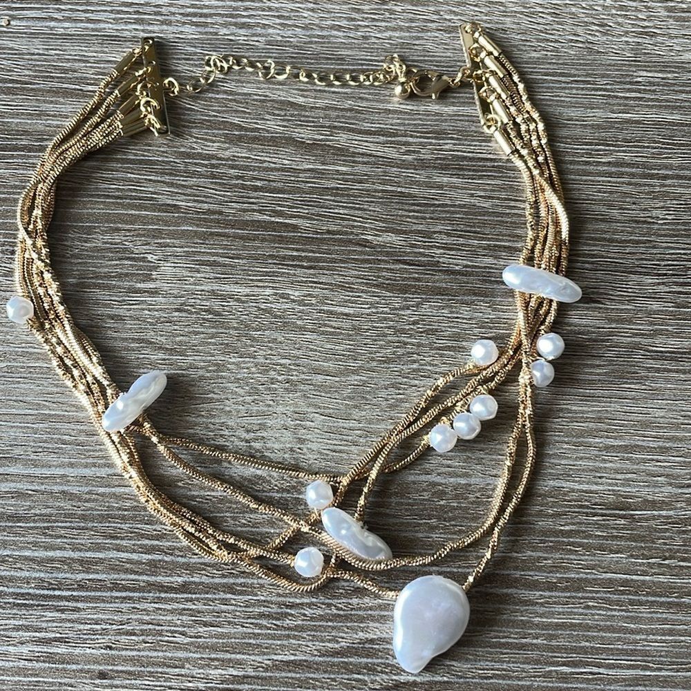 Vintage style pearl necklace N257 - Picture 2 of 3